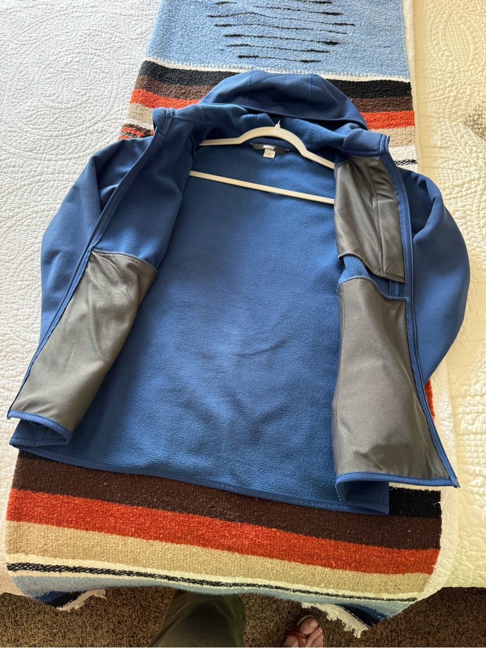 REI hyperaxis Women's Hooded Full-Zip PowerStretchPro 2.0 fleece jacket POLARTEC - Picture 4 of 7